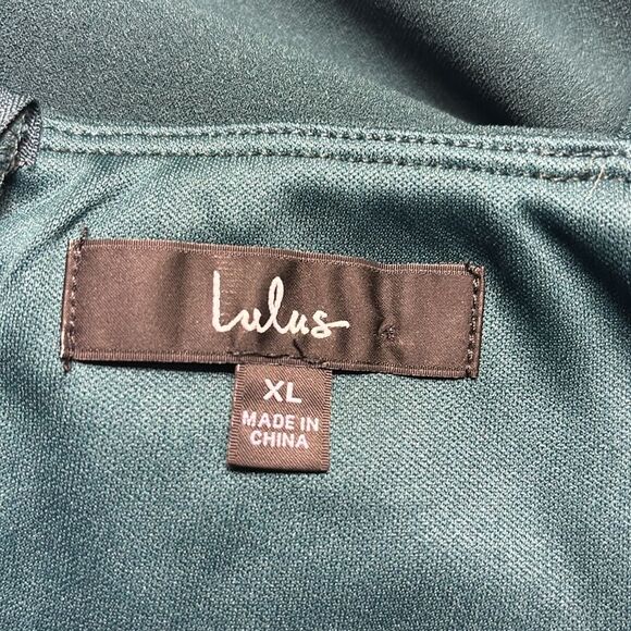 Lulus Finding the One Forest Green Mermaid Maxi Dress Size XL NEW - Picture 12 of 12